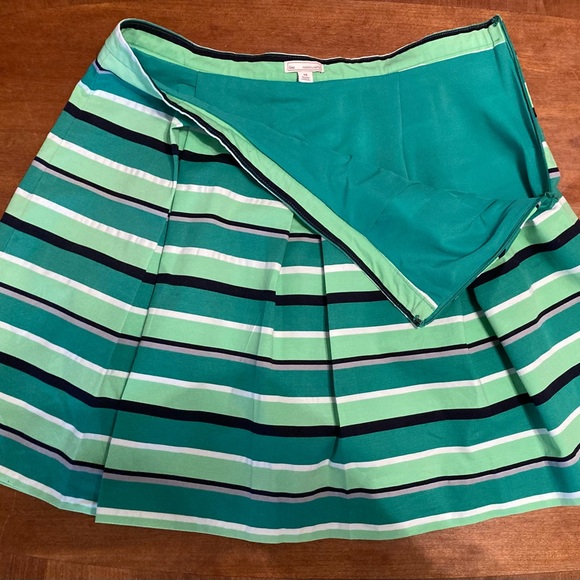 GAP Green Striped Pleated Skirt - Picture 7 of 9